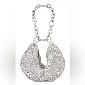 Silver Chain Handle Women's Bag